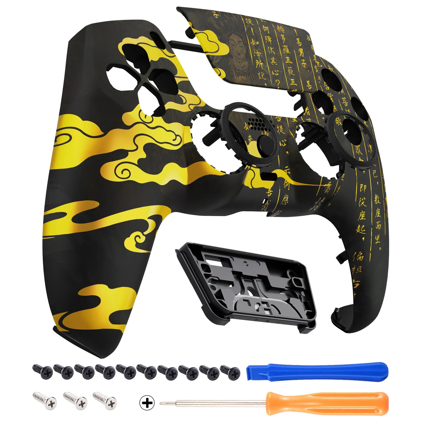 eXtremeRate LUNA Redesigned Replacement Front Shell Touchpad For ps5 Controller BDM-010/020/030/040/050