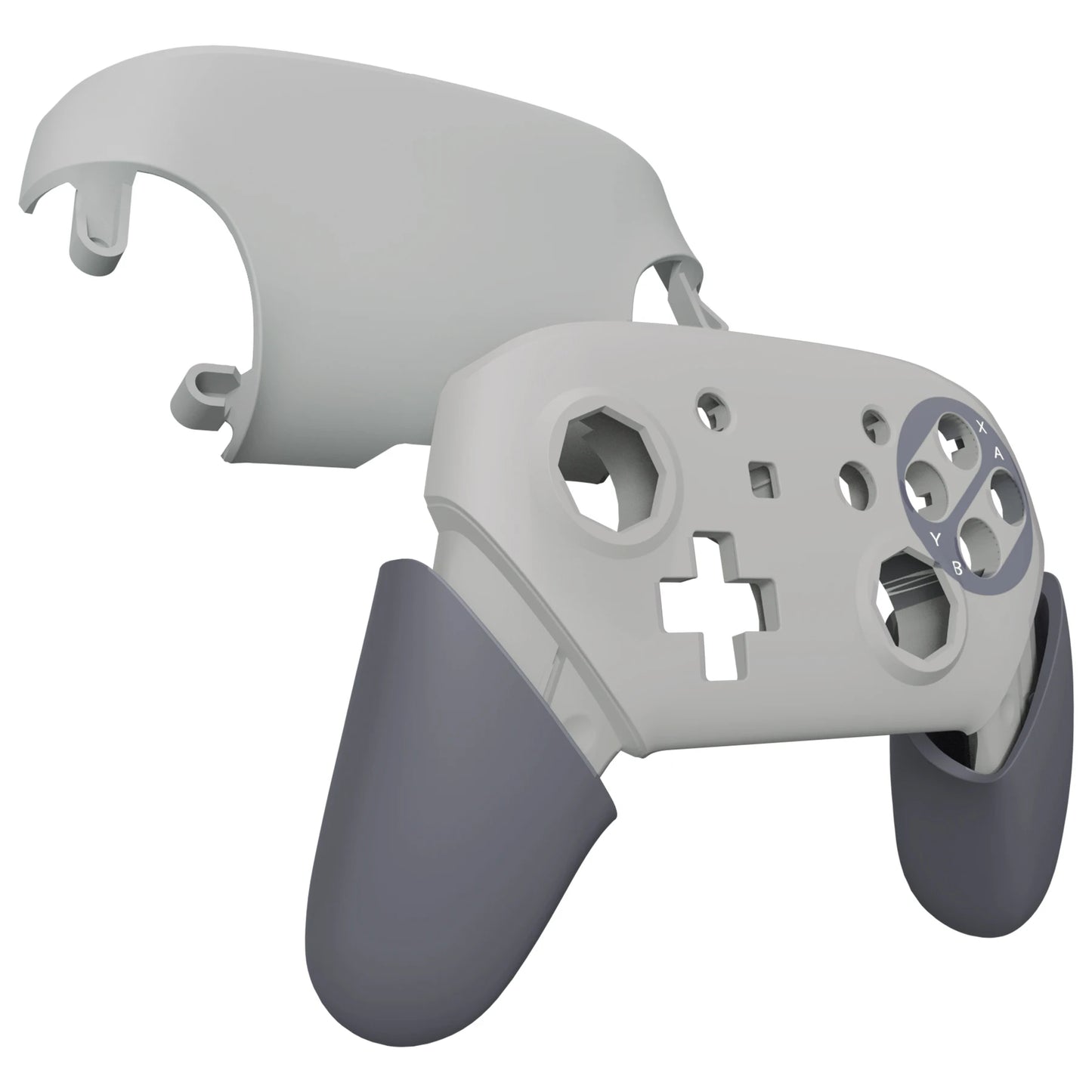 eXtremeRate Replacement Grip Shell for NS Switch Pro Controller - SFC SNES Classic EU Style Octagonal Gated Sticks Design