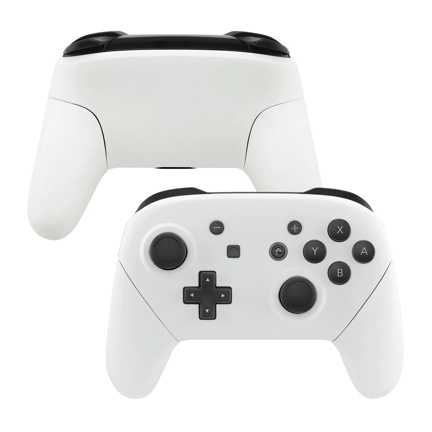 eXtremeRate DIY Grip Housing Shell for NS Switch Pro Controller - Black, Octagonal Gated Sticks Design