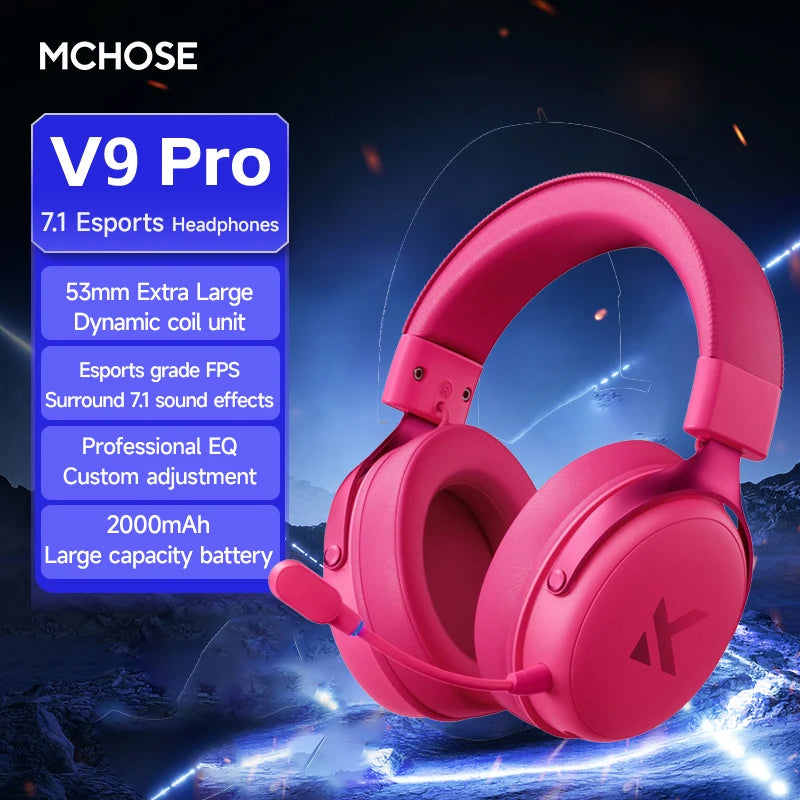 MCHOSE V9 Pro E-Sports Wireless Gaming Headset