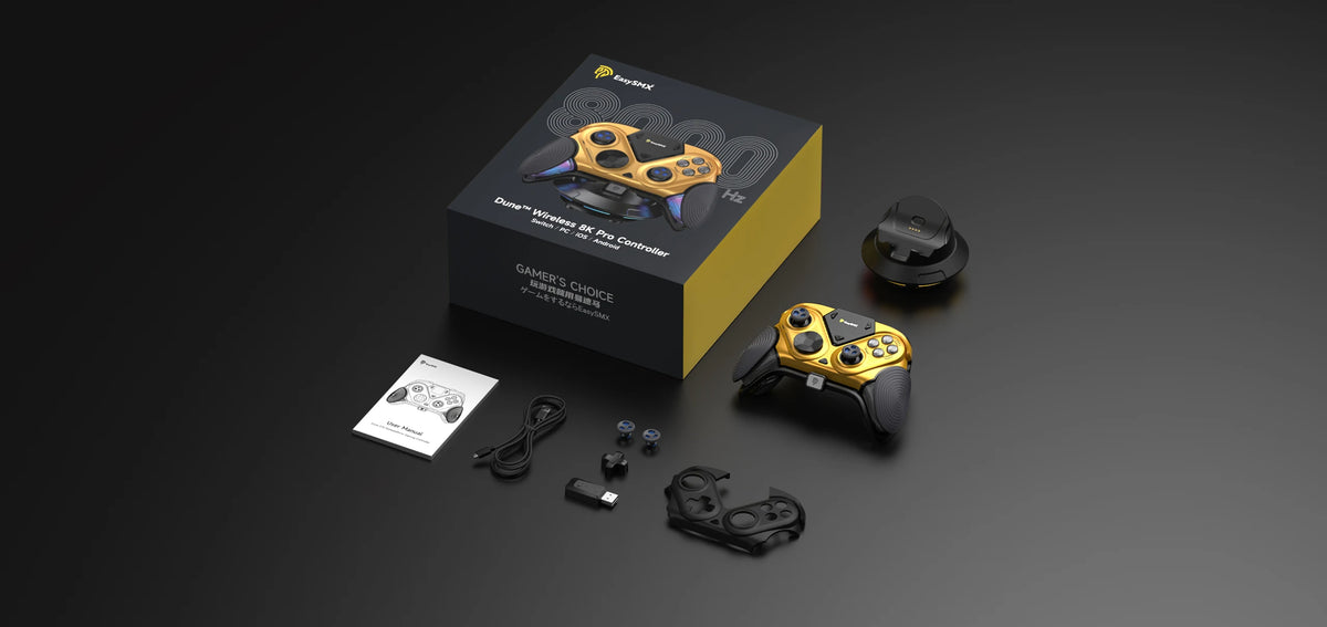 EasySMX Dune 8K Wireless Gaming Controller For PC/Steam/Switch/Android/iOS