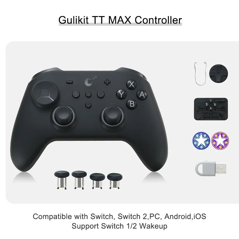 GuliKit TT Max Wireless Gaming Controller For PC/Steam/Switch 1&2/Android/iOS