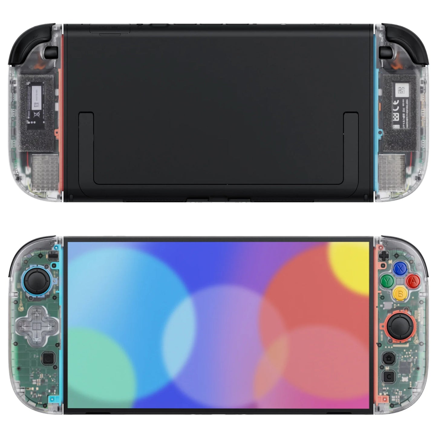 eXtremeRate Essence Version Replacement Shell (D-Pad Version) w/Buttons for Joycon 2, for Nintendo Switch 2 - Clear