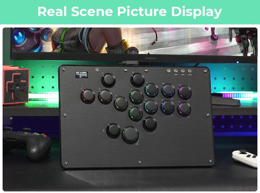 Haute42 U16 Arcade Leverless Controller for PC/PS5/PS4/Switch