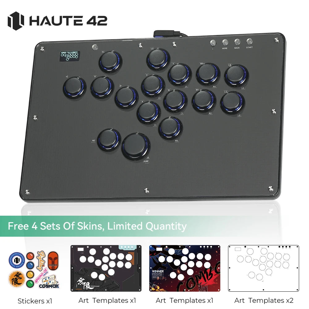 Haute42 U16 Arcade Leverless Controller for PC/PS5/PS4/Switch