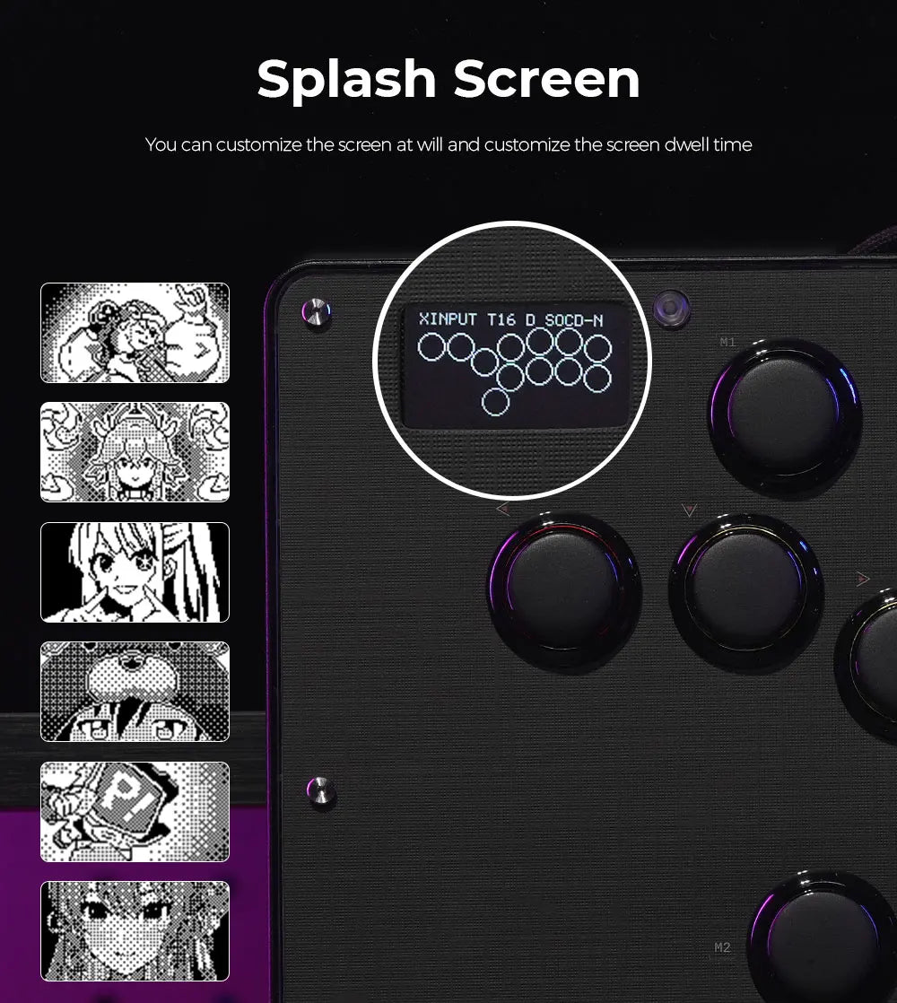 Haute42 U16 Arcade Leverless Controller for PC/PS5/PS4/Switch