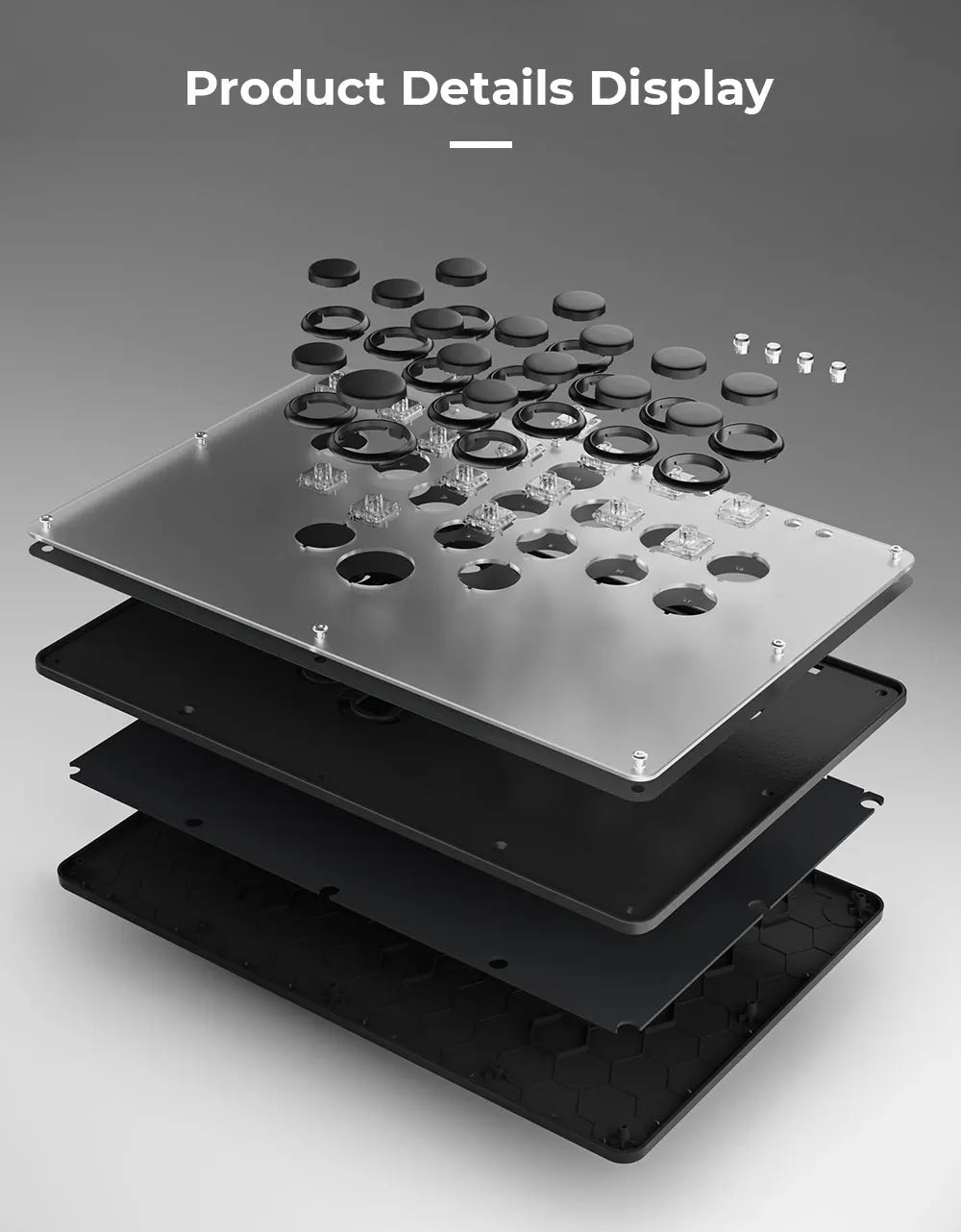 Haute42 U16 Arcade Leverless Controller for PC/PS5/PS4/Switch