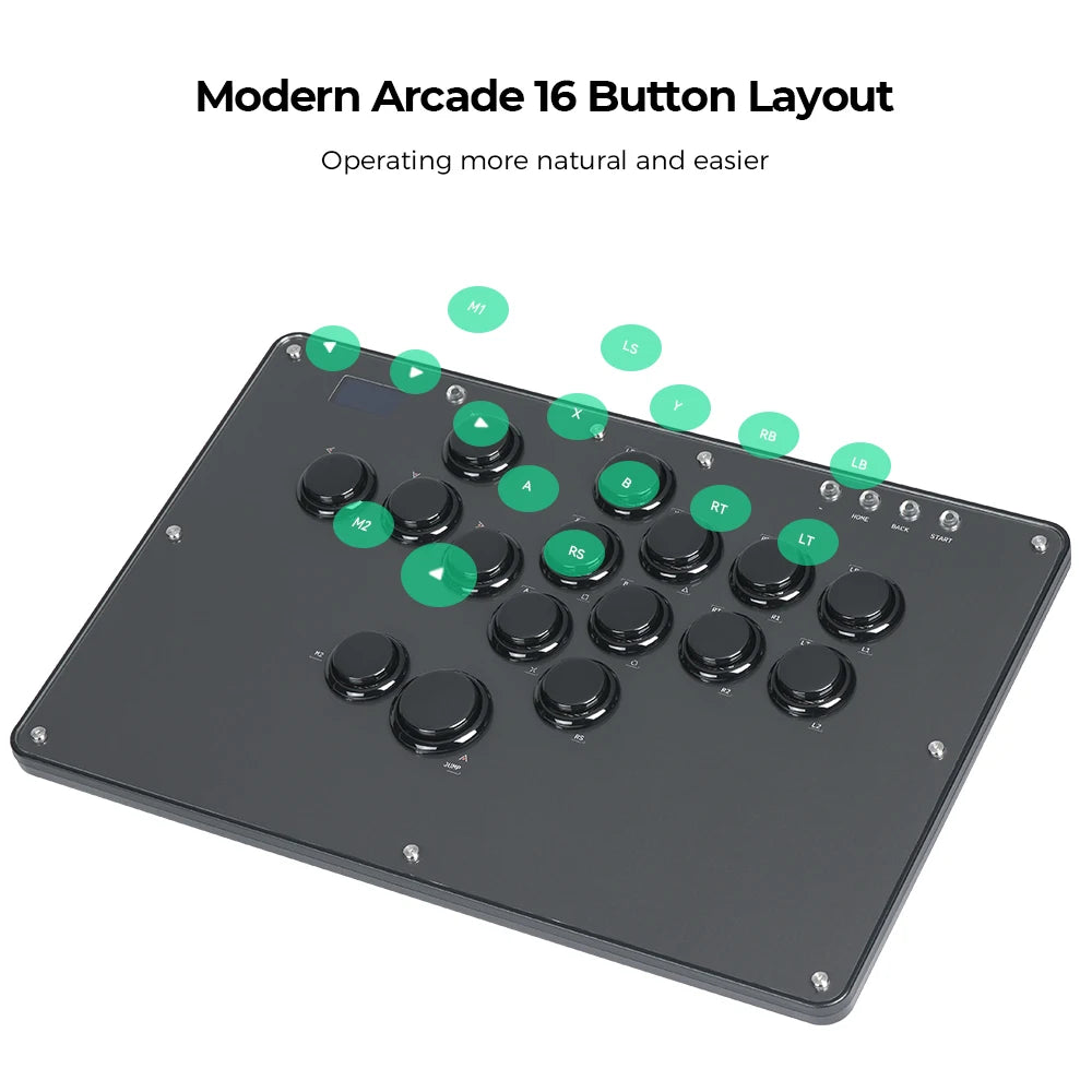 Haute42 U16 Arcade Leverless Controller for PC/PS5/PS4/Switch