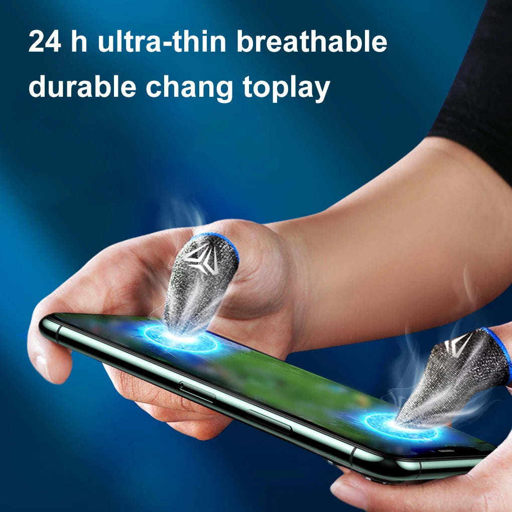 10pcs Mobile Game Fingertip Gloves/Sleeves for Mobile Gamer Sweatproof/Anti-slip/Touch Screen