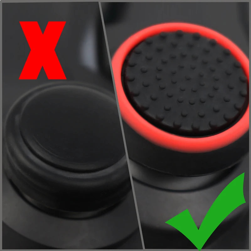 4Pcs Silicone Gel Thumb Grips Cover For Sony PS5/PS4/PS3 For XBOX One Series X/S & Switch