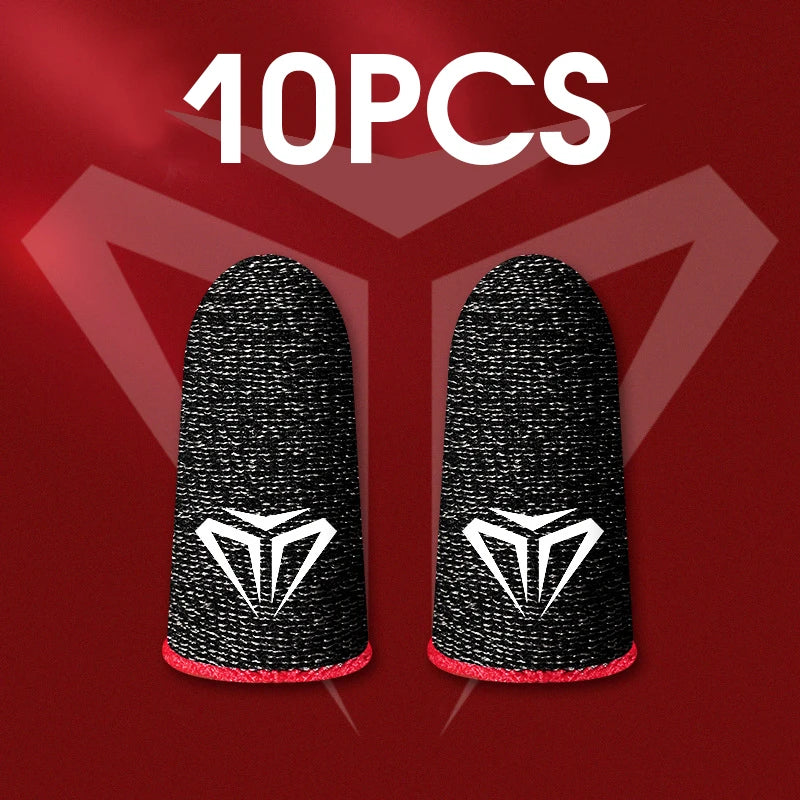 10pcs Mobile Game Fingertip Gloves/Sleeves for Mobile Gamer Sweatproof/Anti-slip/Touch Screen