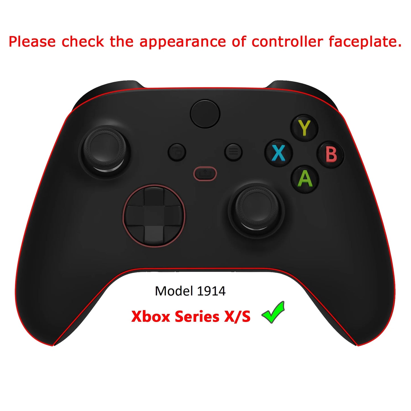 eXtremeRate Full Set Housing Shell Buttons for for Xbox Core Wireless Controller, Side Front Back Plate Cover - Easter Rabbit