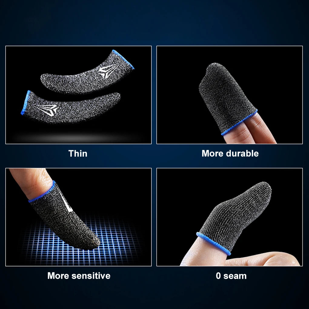 10pcs Mobile Game Fingertip Gloves/Sleeves for Mobile Gamer Sweatproof/Anti-slip/Touch Screen