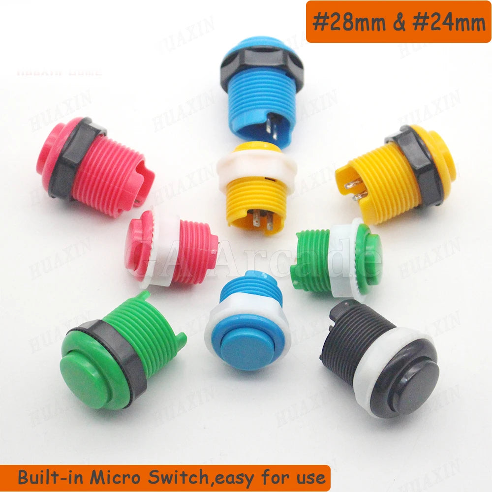 Built-in Push Button & Joystick for Arcade DIY Kit