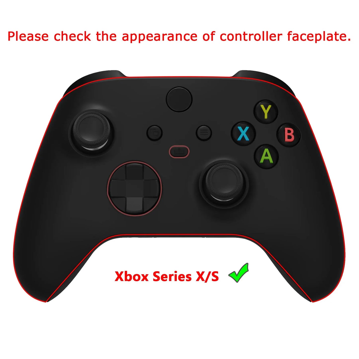 eXtremeRate FLEXOR Rubberized Side Rails Grips Trigger Stop Kit for Xbox Core Wireless Controller, Trigger Stopper Handle Grips