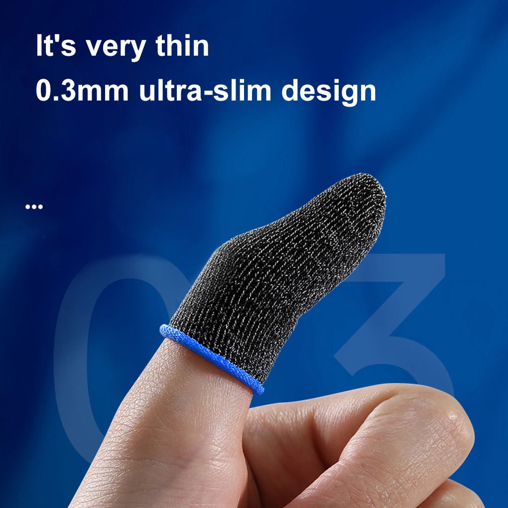 10pcs Mobile Game Fingertip Gloves/Sleeves for Mobile Gamer Sweatproof/Anti-slip/Touch Screen