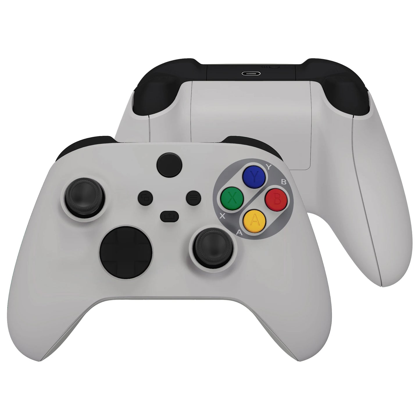 eXtremeRate Full Set Housing Shell Buttons for for Xbox Core Wireless Controller, Side Front Back Plate Cover - Easter Rabbit