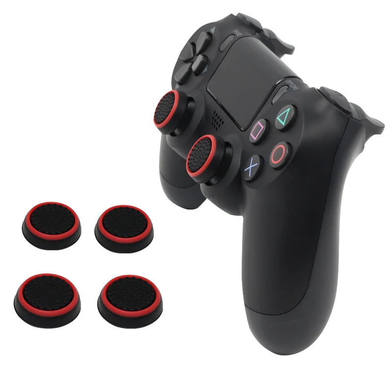4Pcs Silicone Gel Thumb Grips Cover For Sony PS5/PS4/PS3 For XBOX One Series X/S & Switch