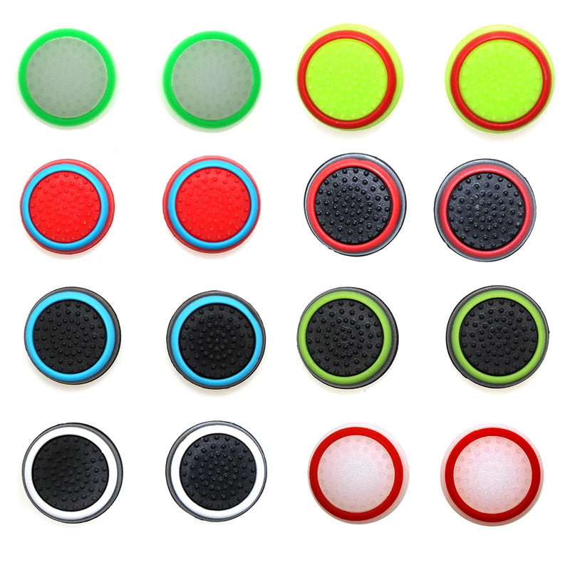 4Pcs Silicone Gel Thumb Grips Cover For Sony PS5/PS4/PS3 For XBOX One Series X/S & Switch