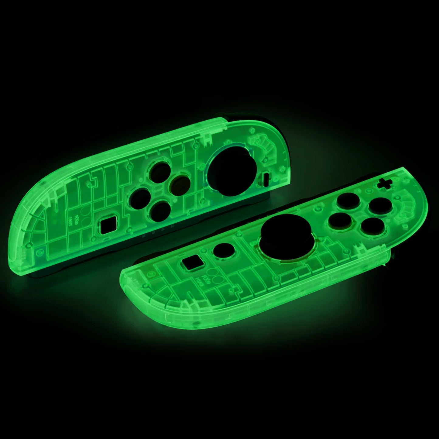 eXtremeRate Essence Version Replacement Shell Buttons for Joycon 2 for Nintendo Switch 2 - Glow in Dark - Green