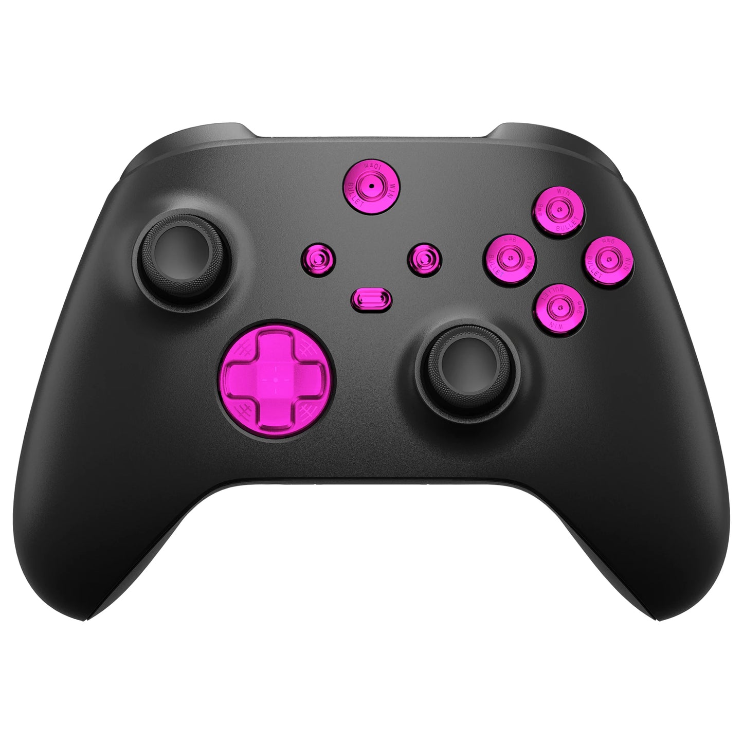 eXtremeRate 9 in 1 Custom Metal Buttons for Xbox Core Wireless Controller, Home ABXY Bullet Buttons for Xbox Series X/S