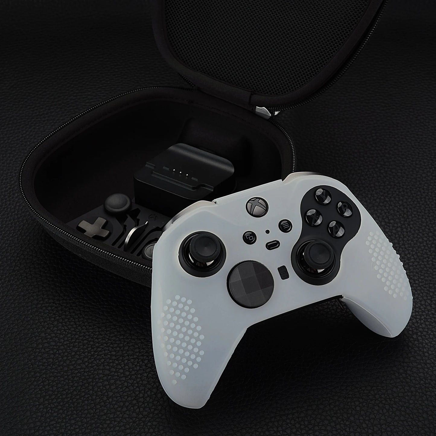 eXtremeRate Soft Anti-Slip Silicone Cover Skins Controller Protective Case for New Xbox One Elite Series 2