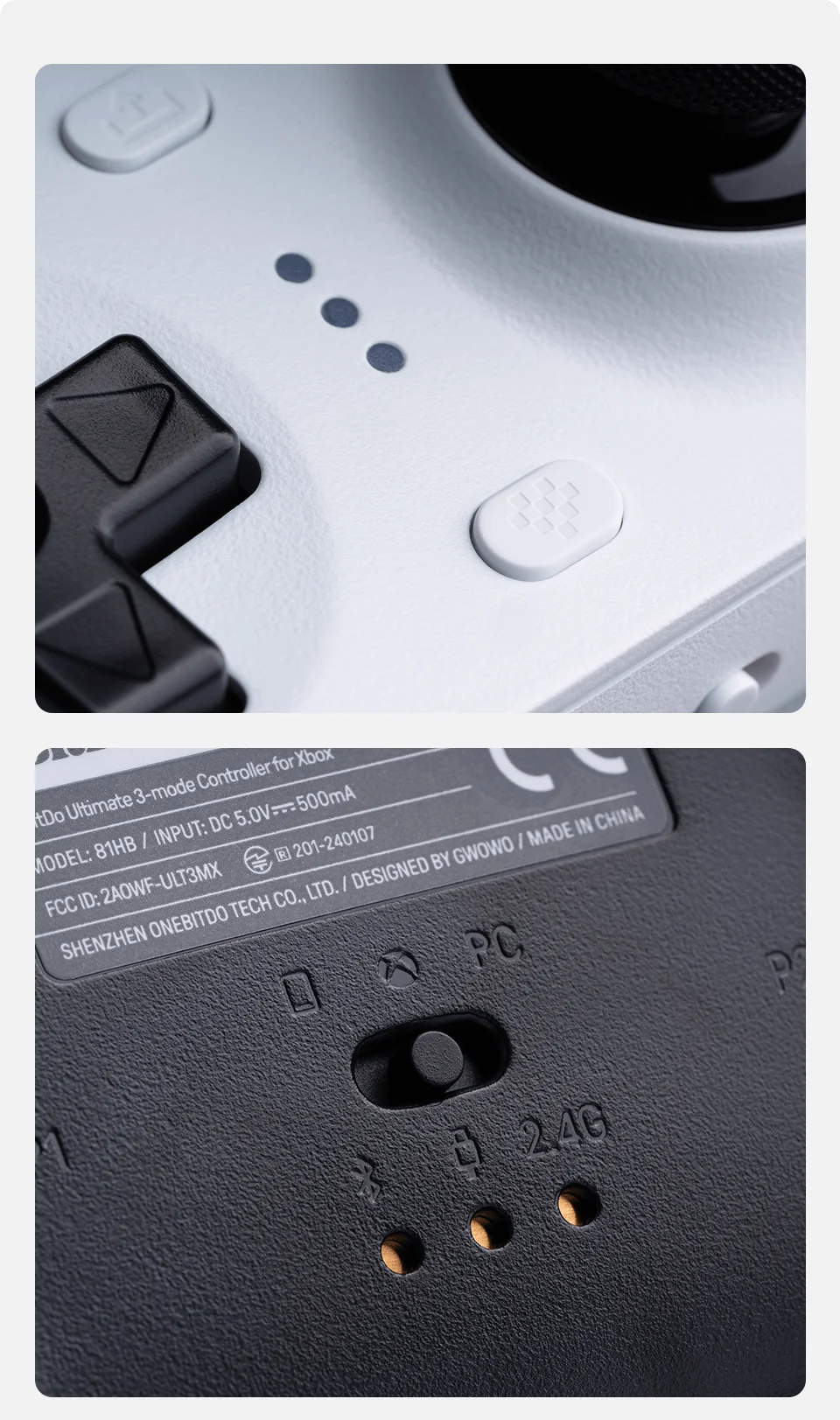 8BitDo Ultimate 3-mode Gaming Controller for PC/Xbox