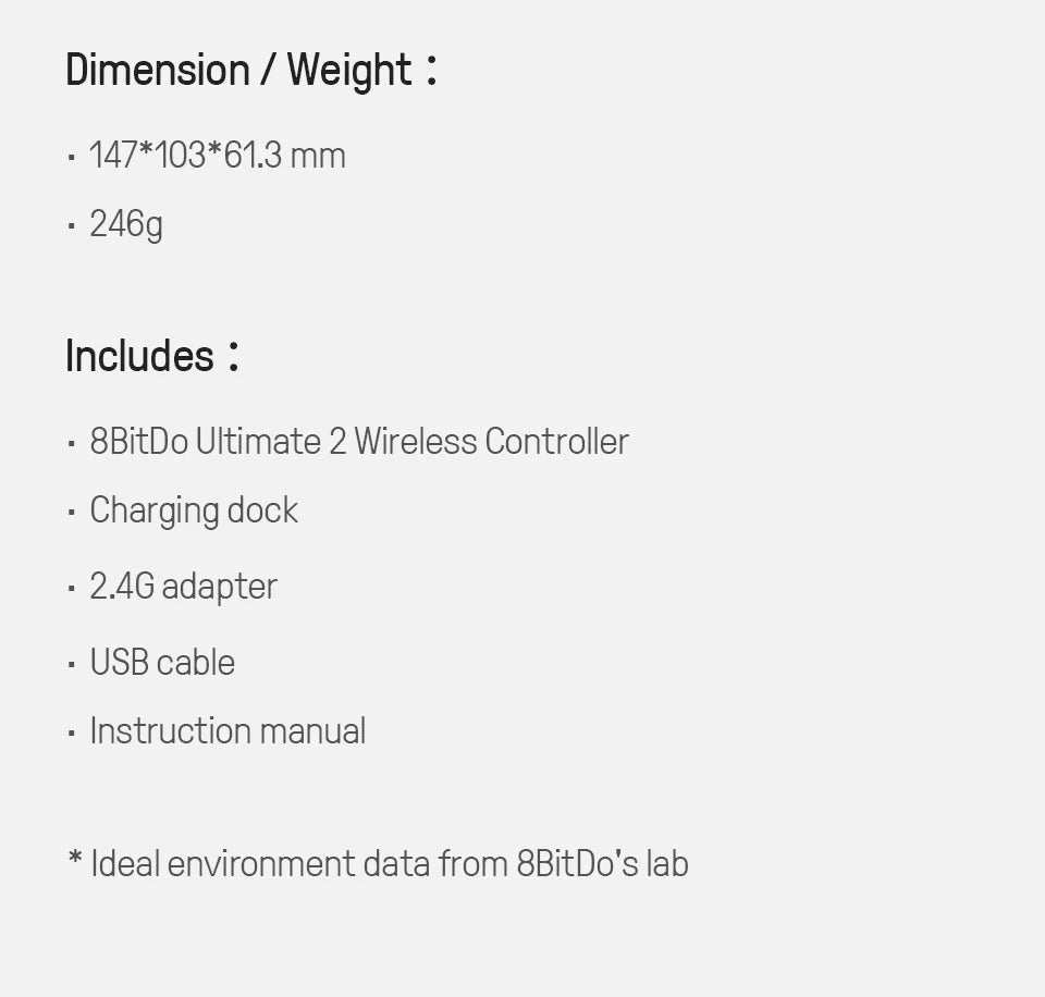 8BitDo Ultimate 2 Wireless Gaming Controller for PC/Android