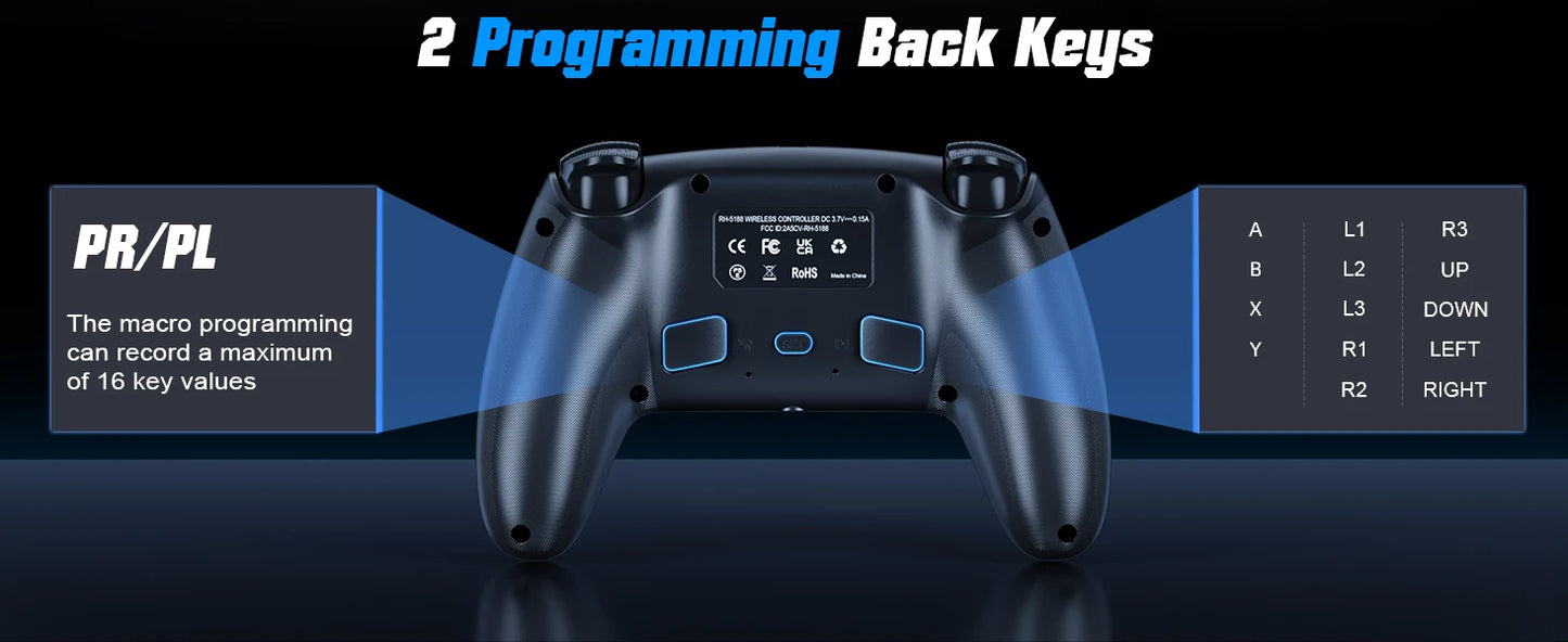 GAMROMBO Wireless Gaming Controller for PS5/PC
