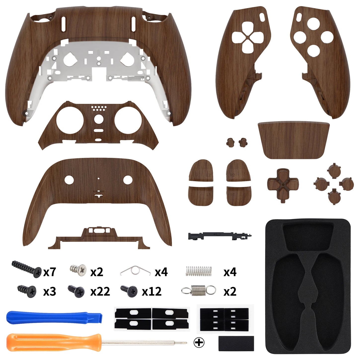 eXtremeRate Full Set Housing Shell with Buttons Touchpad Cover for ps5 Edge Controller - Patterned Series