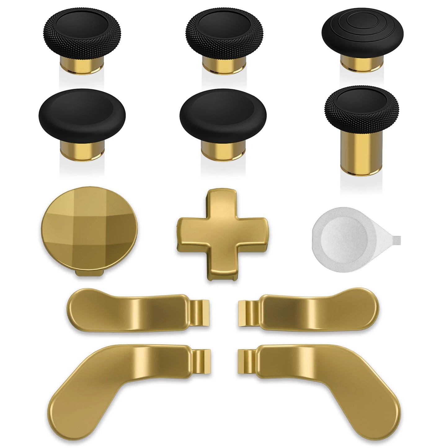 eXtremeRate Metal Thumbsticks & Adjustment Tool, D-Pads, Paddles for Xbox Elite Series 2 Controller, 13 in 1 Component Pack Kit
