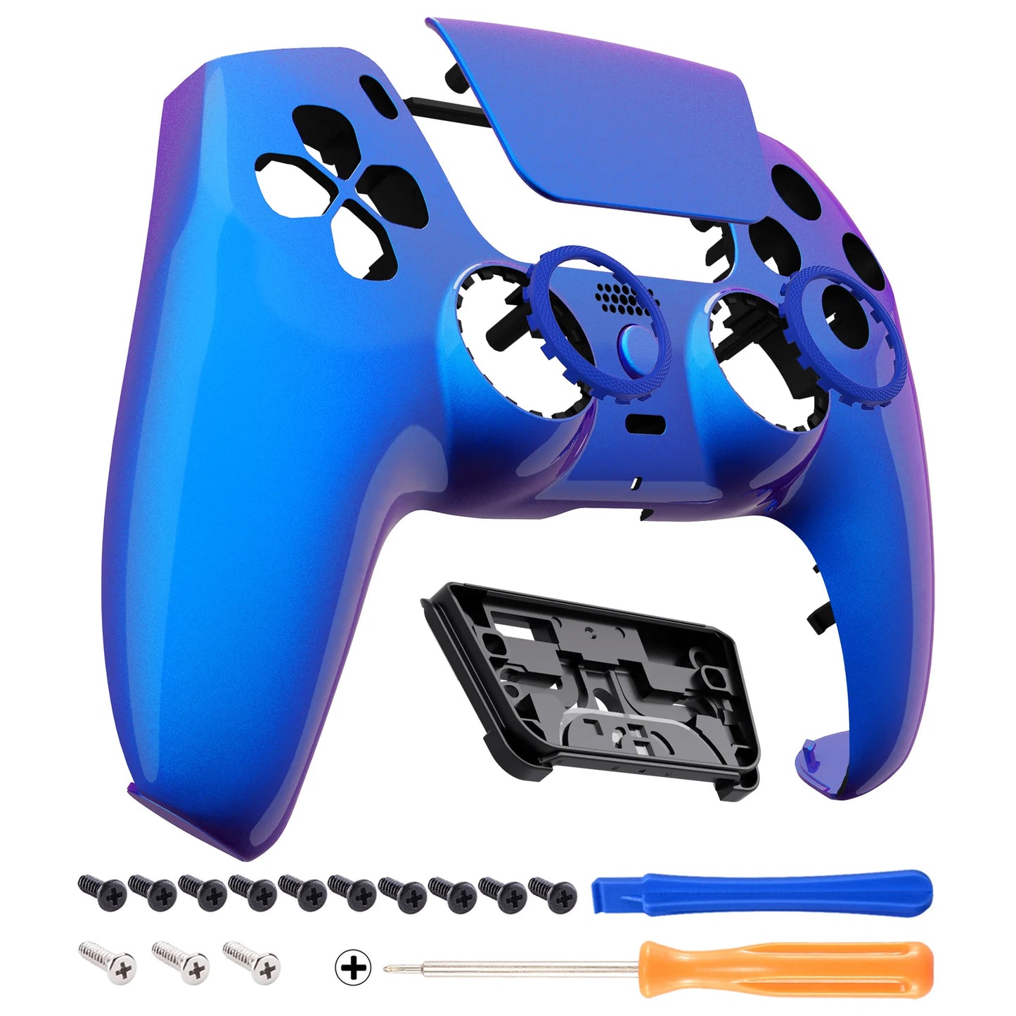 eXtremeRate LUNA Redesigned Replacement Front Shell Touchpad Compatible with ps5 Controller BDM-010/020/030/040/050