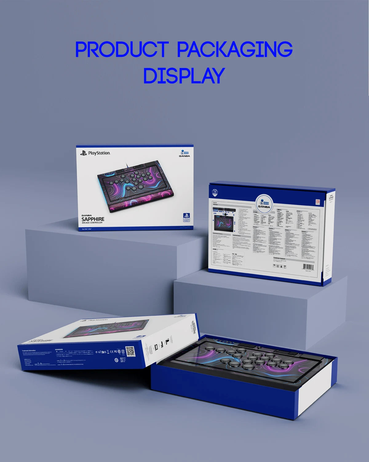 QANBA SAPPHIRE S1 Leverless Arcade Controller For PC/PS5/PS4