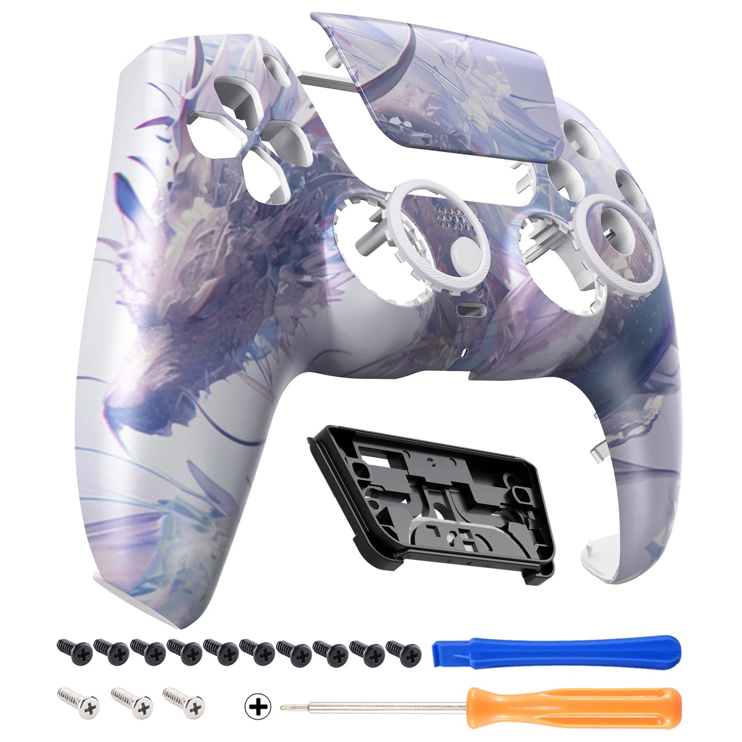eXtremeRate LUNA Redesigned Replacement Front Shell Touchpad For ps5 Controller BDM-010/020/030/040/050