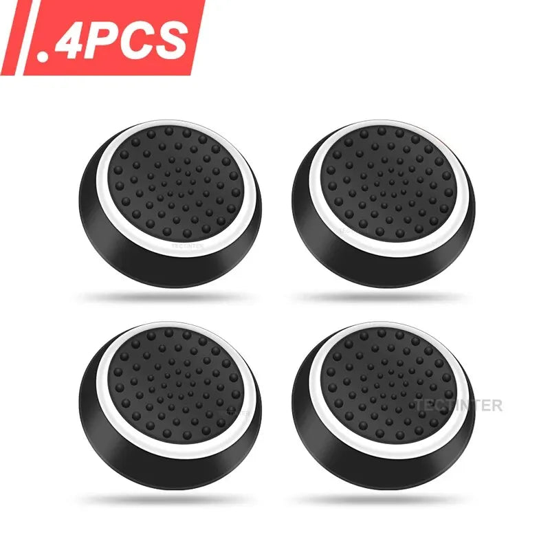 4Pcs Silicone Gel Thumb Grips Cover For Sony PS5/PS4/PS3 For XBOX One Series X/S & Switch