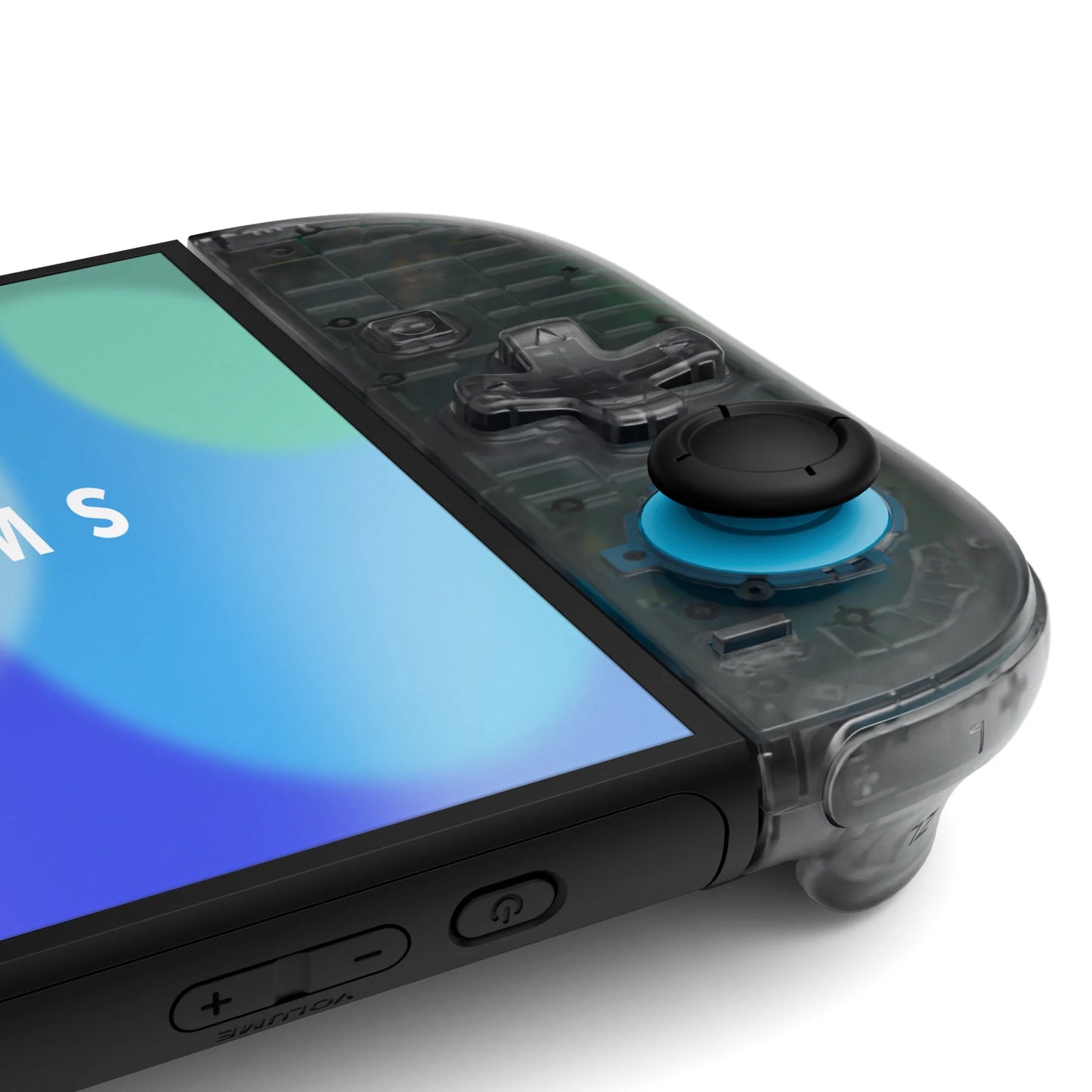 eXtremeRate for Joycon 2, for Nintendo Switch 2 Replacement Housing (D-Pad Version) Buttons - Clear Slate Black