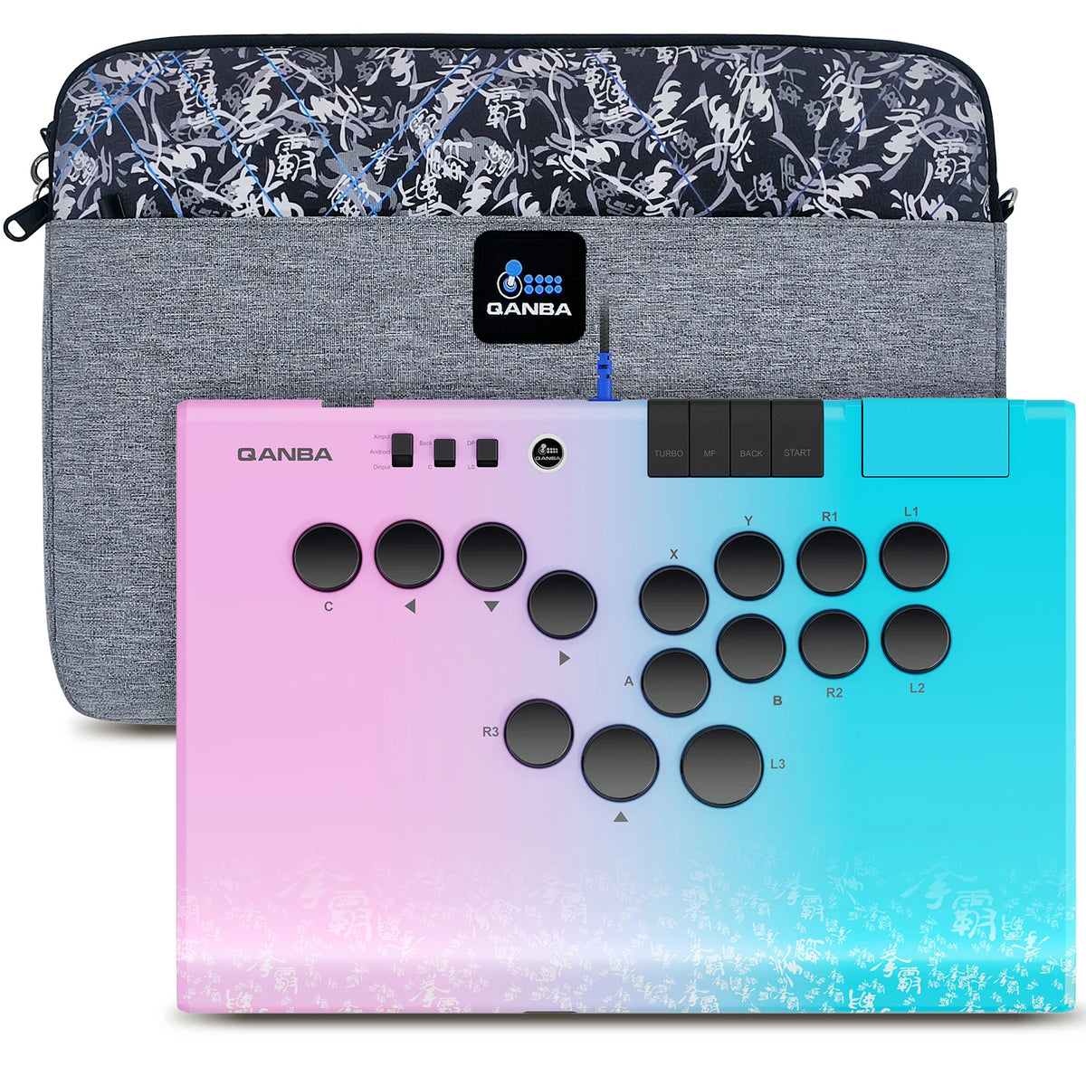 Qanba Ruby Wireless  Leverless Gaming Controller For PC/Steam/Android
