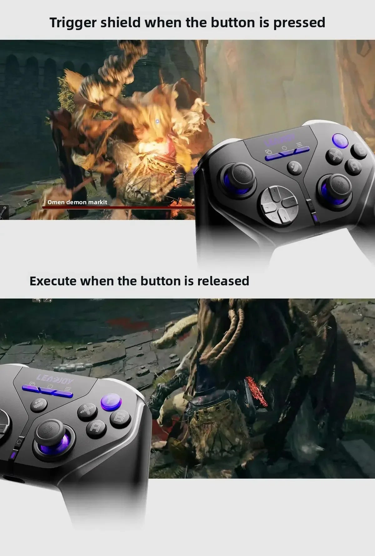 LeadJoy Xeno Plus Game Controller Wireless Toggle Switch2 Hall-Effect Linear Trigger E-sports Performance