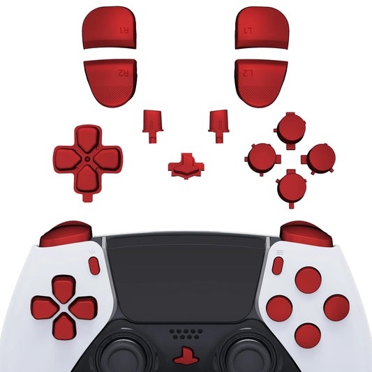 eXtremeRate for ps5 Edge Controller Replacement Chrome Full Set Buttons