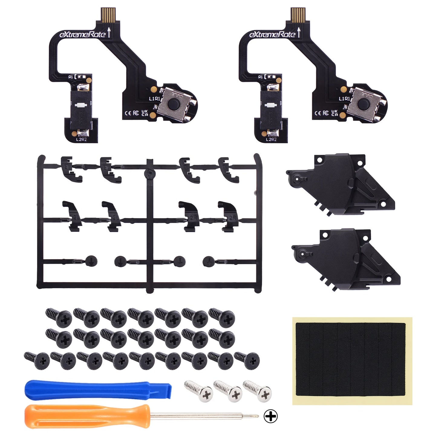 eXtremeRate Micro Switch Version Clicky Hair Trigger Kit V2 for ps5 Controller BDM-010 & BDM-020 Shoulder Buttons, Mouse Click
