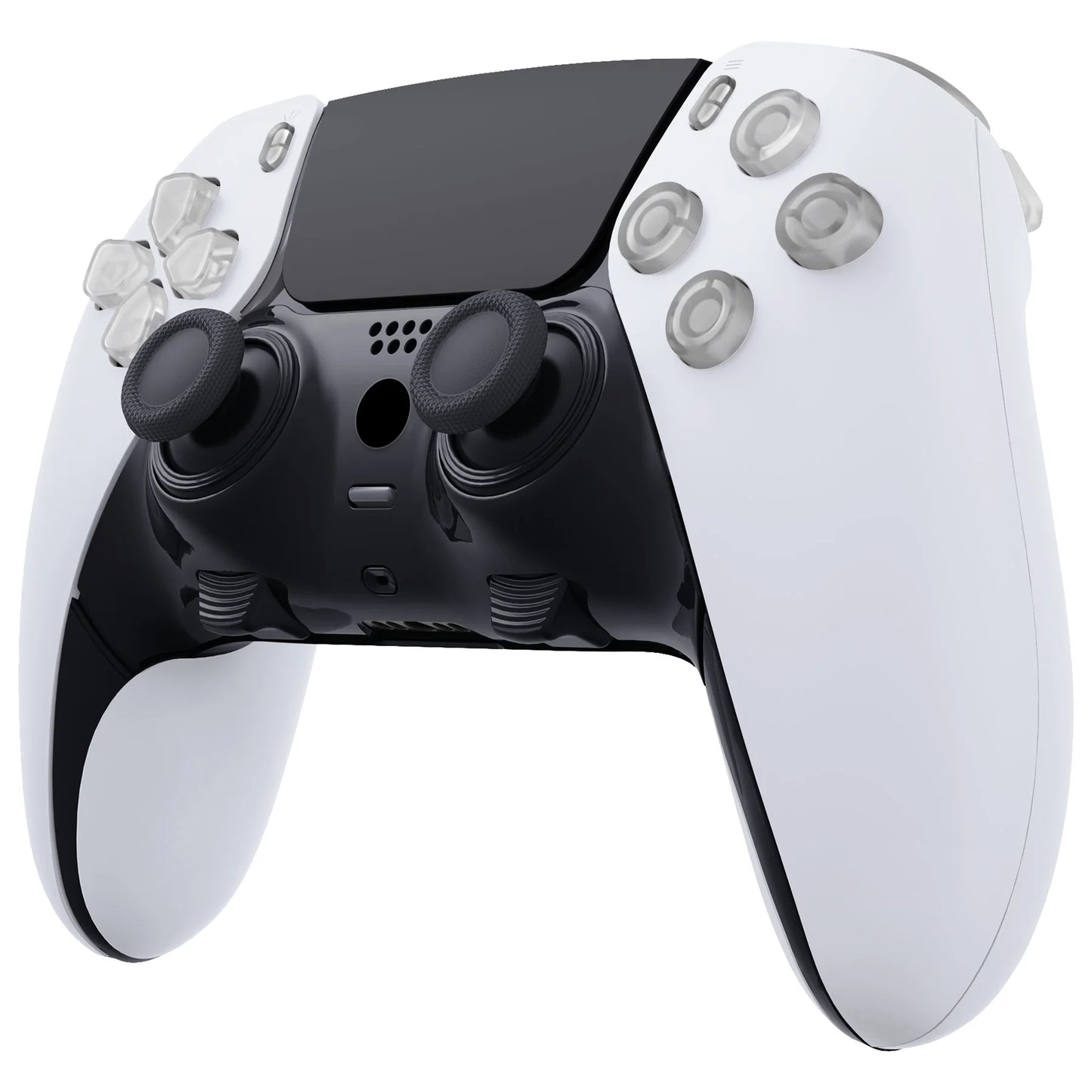 eXtremeRate Replacement Clear Full Set Buttons for ps5 Edge Controller