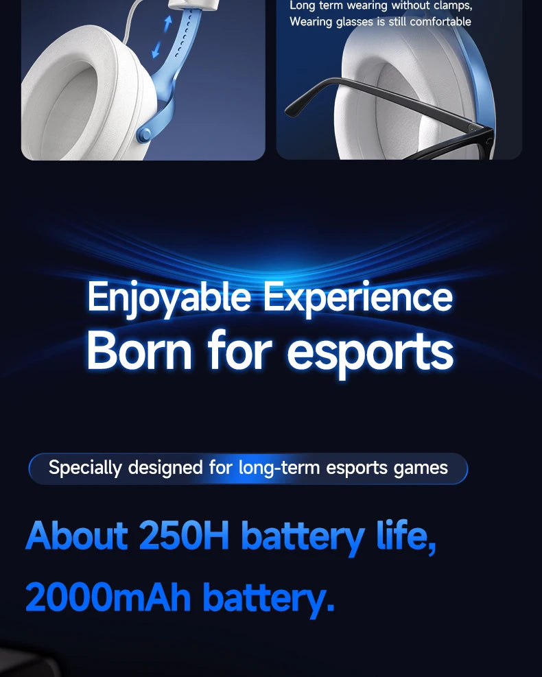 MCHOSE V9 Pro E-Sports Wireless Gaming Headset