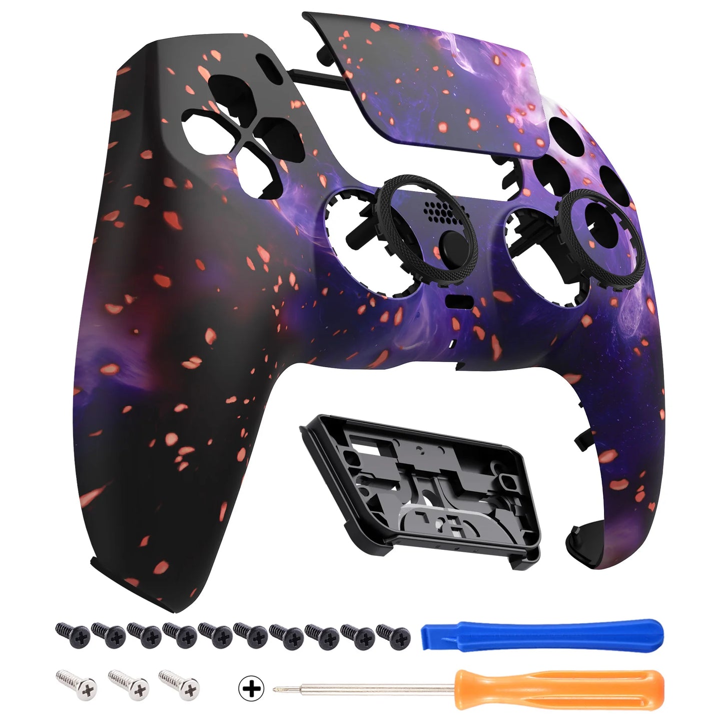 eXtremeRate LUNA Redesigned Replacement Front Shell Touchpad Compatible with ps5 Controller BDM-010/020/030/040/050