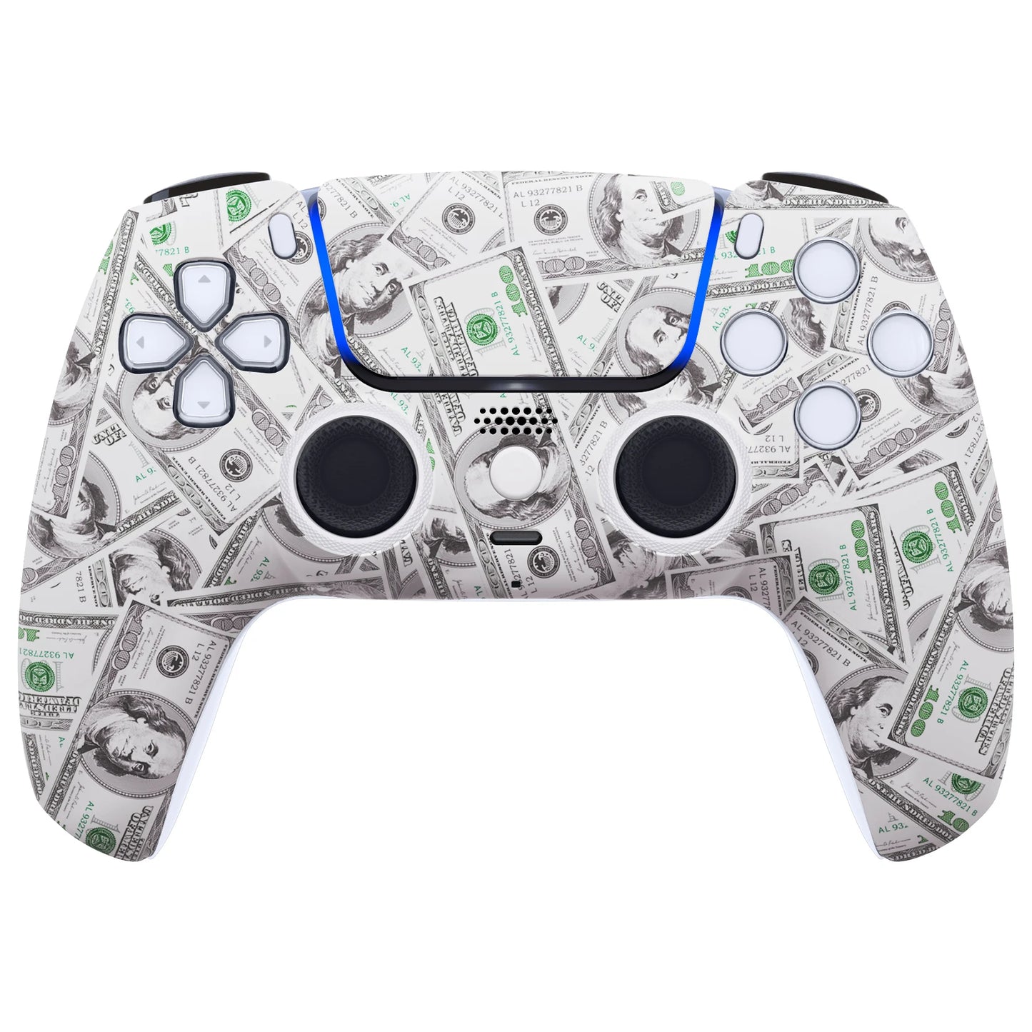 eXtremeRate LUNA Redesigned Replacement Front Shell Touchpad Compatible with ps5 Controller BDM-010/020/030/040/050