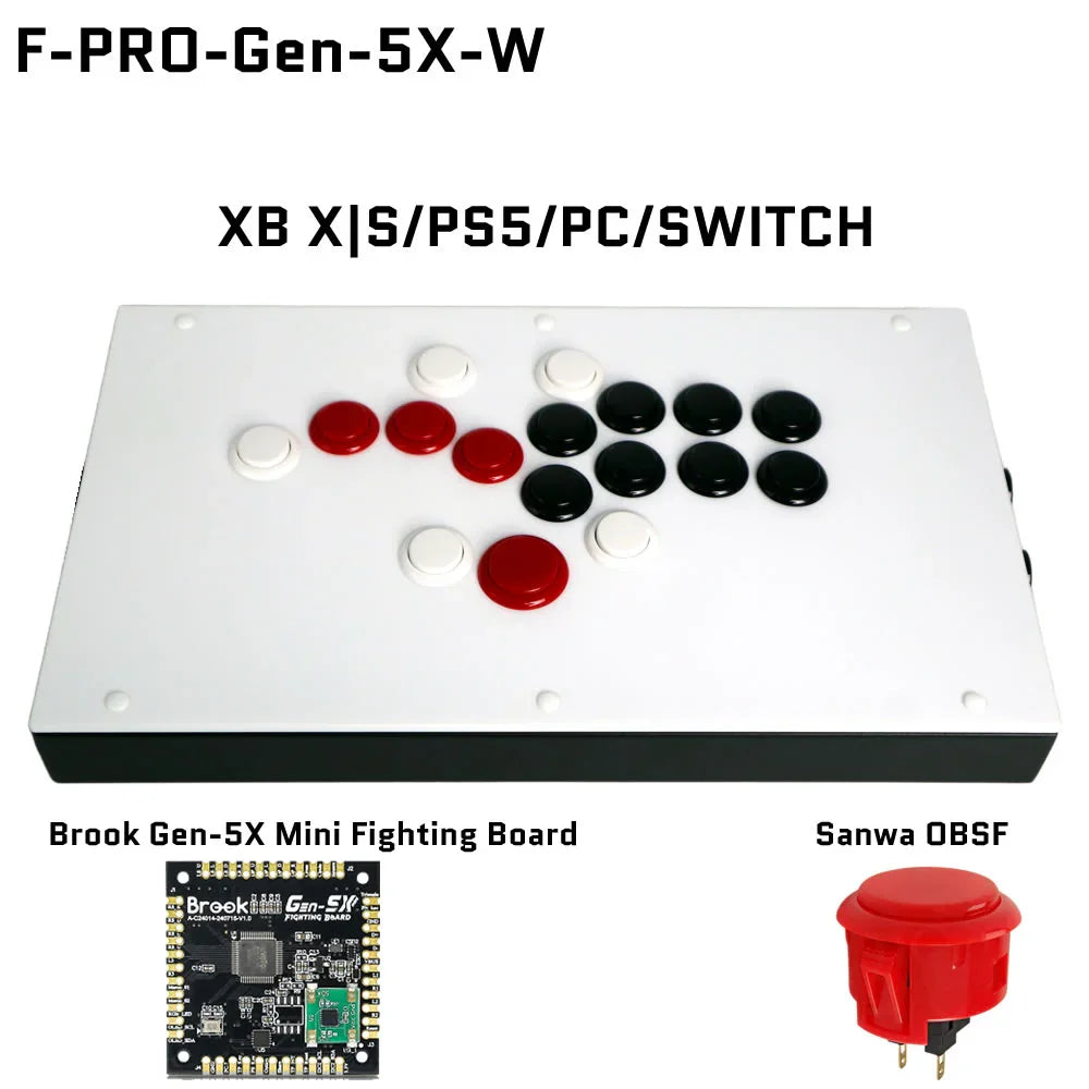 Fightbox F-PRO Leverless Gaming Controller for PS5/PC/Xbox/Switch