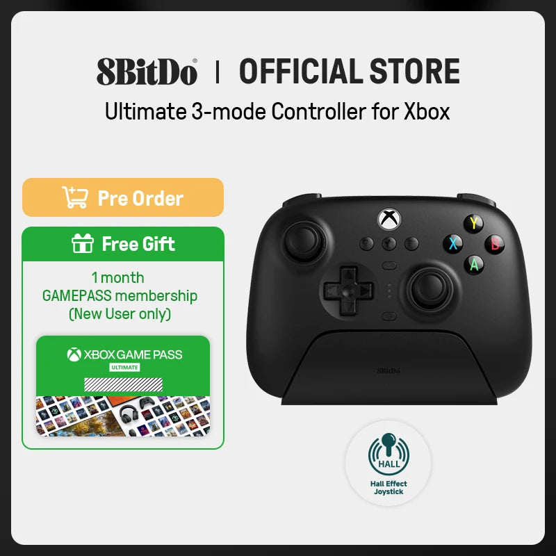 8BitDo Ultimate 3-mode Gaming Controller for PC/Xbox