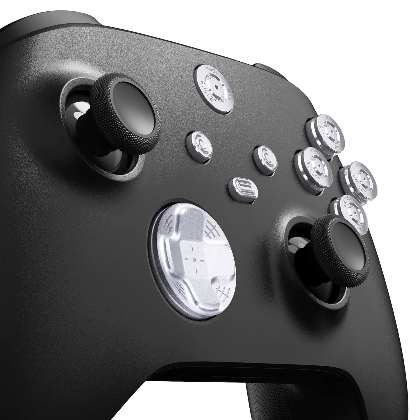 eXtremeRate 9 in 1 Custom Metal Buttons for Xbox Core Wireless Controller, Home ABXY Bullet Buttons for Xbox Series X/S