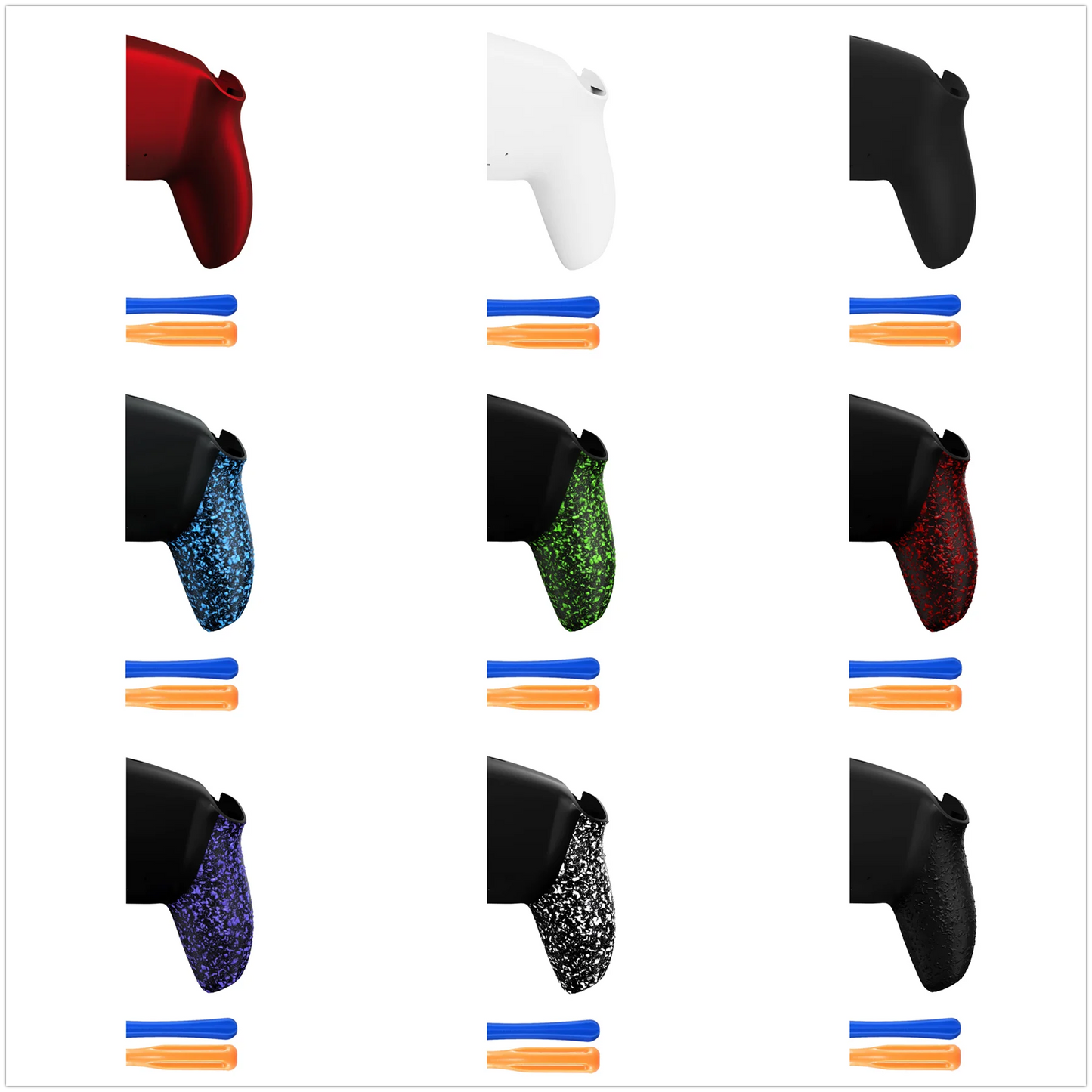 eXtremeRate Replacement Back Housing Bottom Shell Compatible with ps5 Controller BDM-010/020/030/040/050