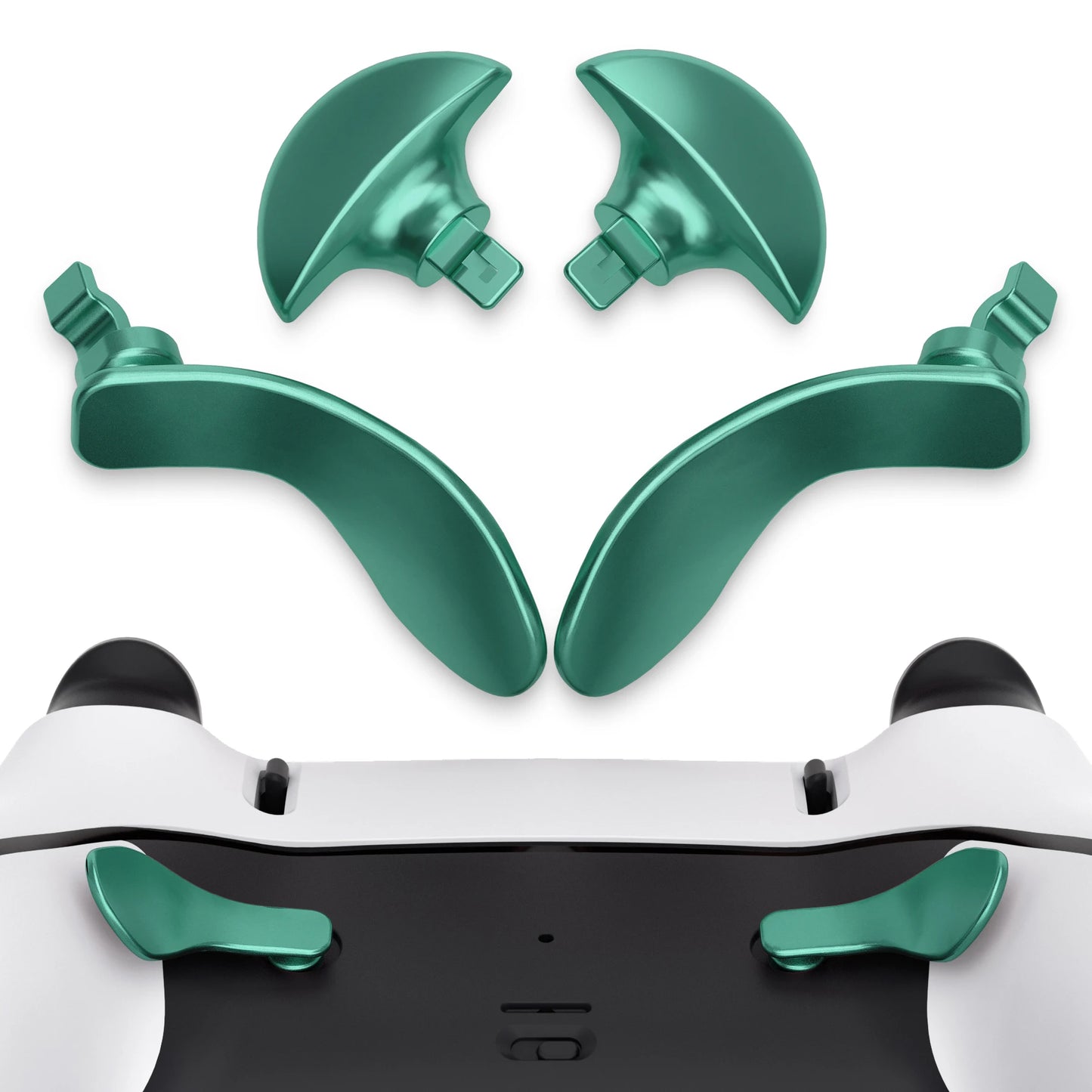 eXtremeRate Back Paddles for ps5 Edge Controller, Replacement Interchangeable 4PCS Metal Back Buttons