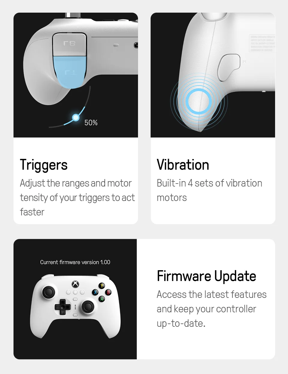 8BitDo Ultimate 3-mode Gaming Controller for PC/Xbox